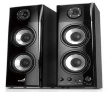 Genius HF1800A 50-watt Three-way Hi-Fi Wood Speakers